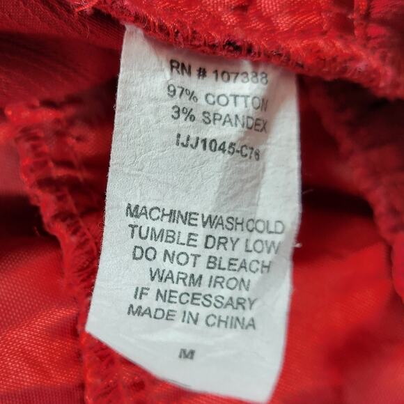 VTG 6 Degrees Y2K Cropped Jacket Juniors M Red Layered Ruffle Back Fitted Button - Picture 4 of 16